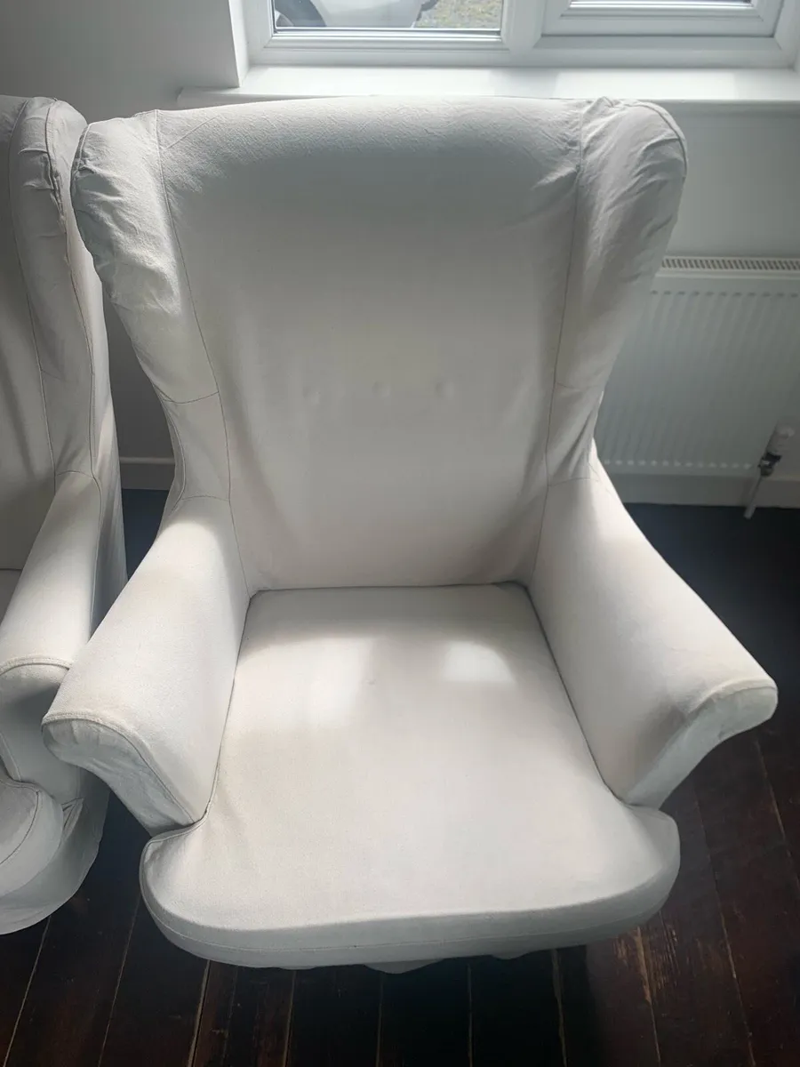 x2 IKEA Strandmon Arm Chairs - Image 3