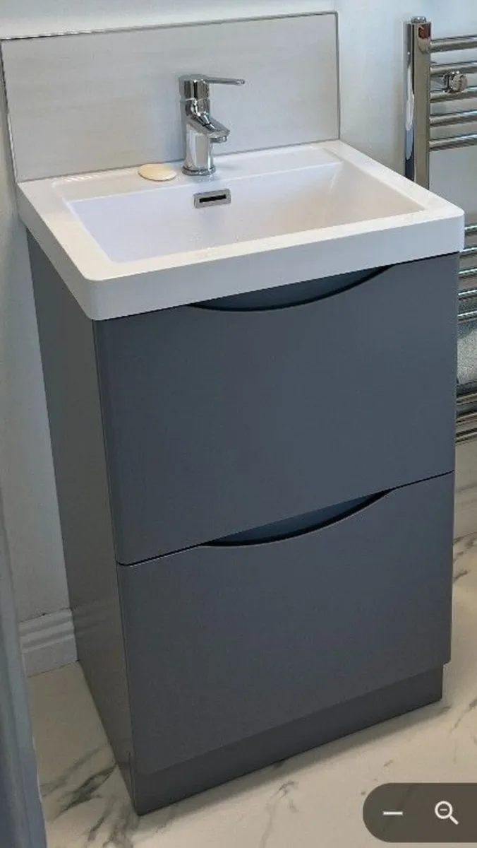 Bathroom vanity unit basin & shower tray - Image 1