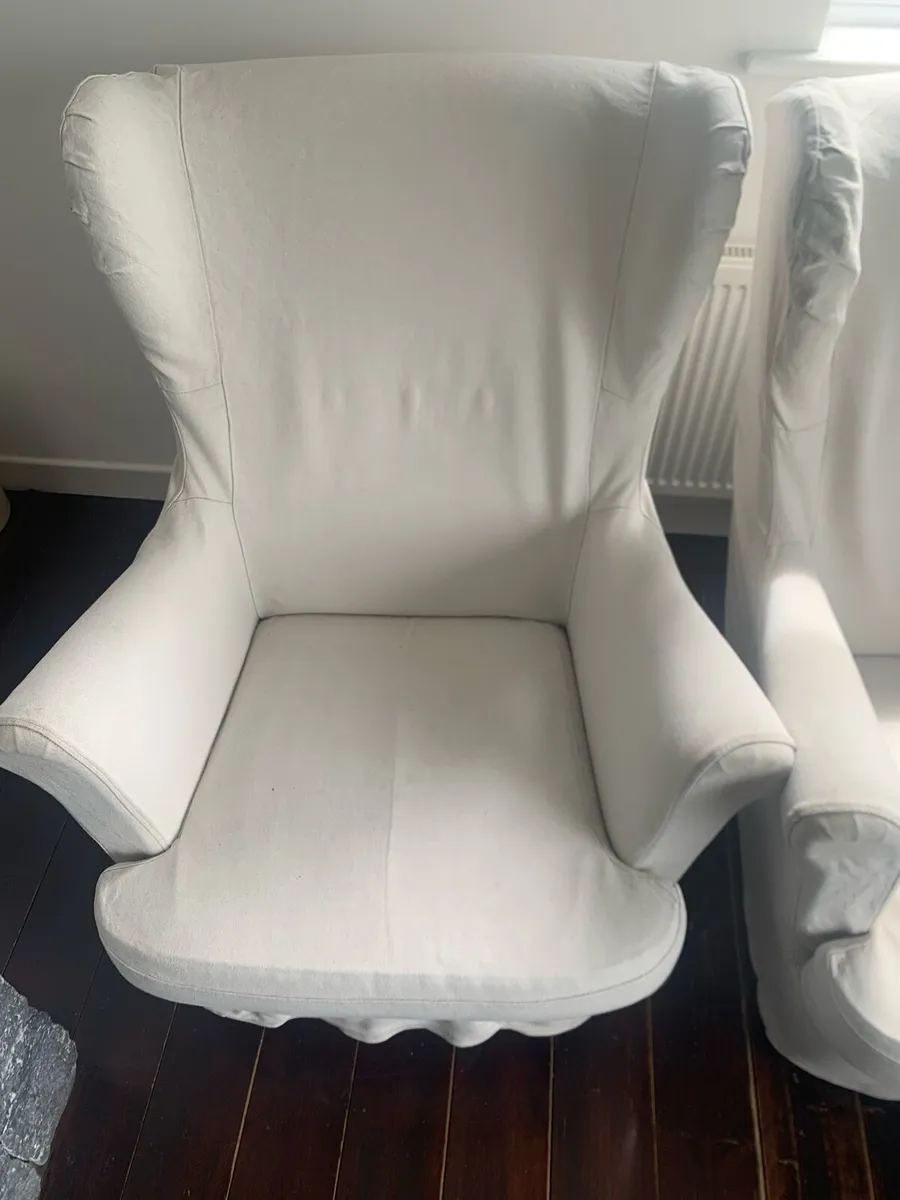 x2 IKEA Strandmon Arm Chairs - Image 2