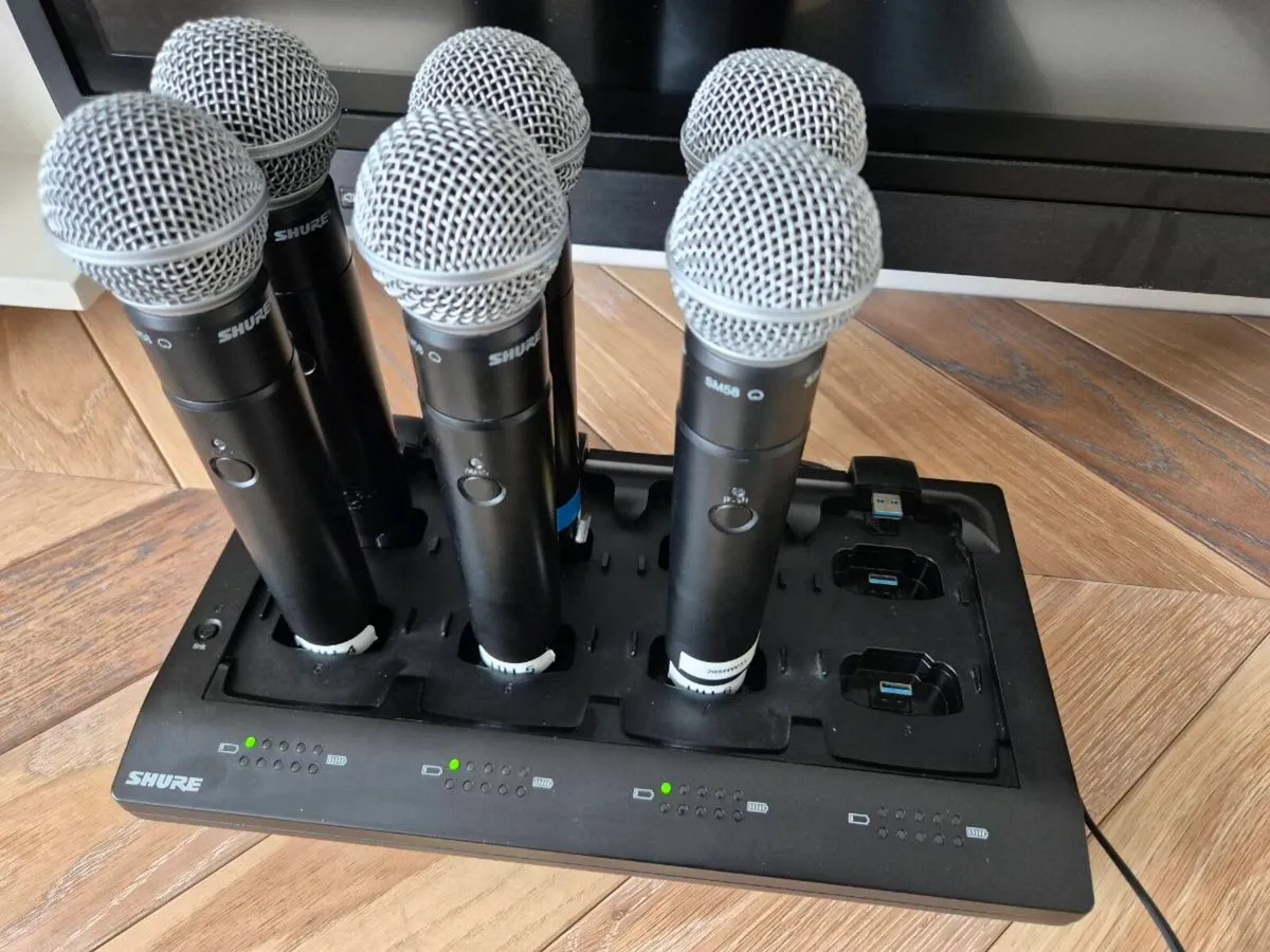 Shure Microflex Wireless MXW Bundle: 6x MXW2/SM58 - Image 3