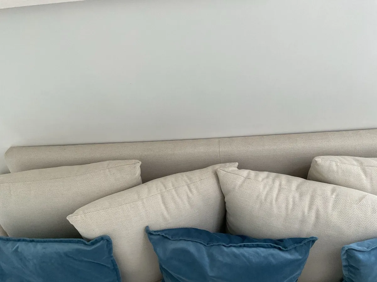 Three Seater Cream Couch - Image 3