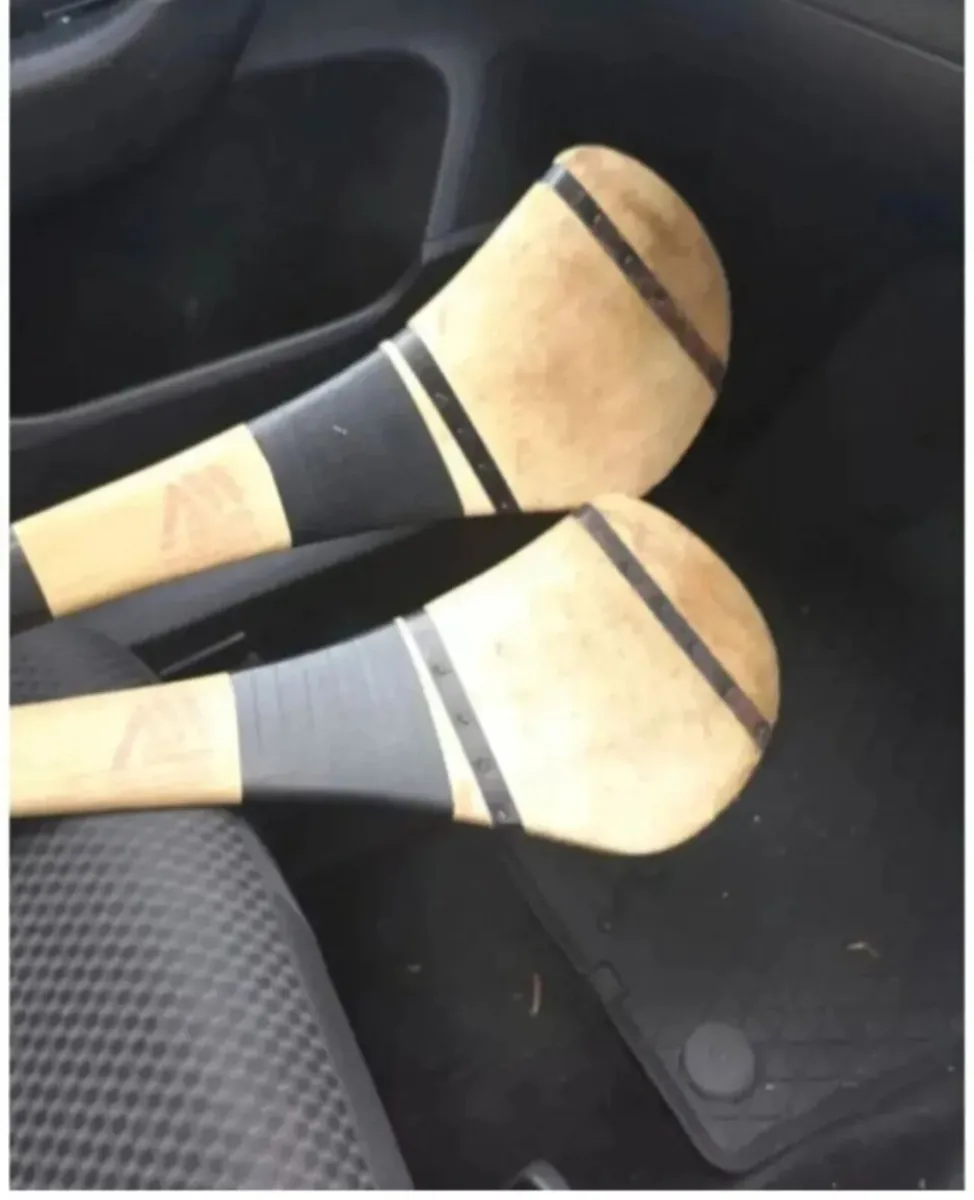 Two 35 inch hurleys for sale. - Image 1
