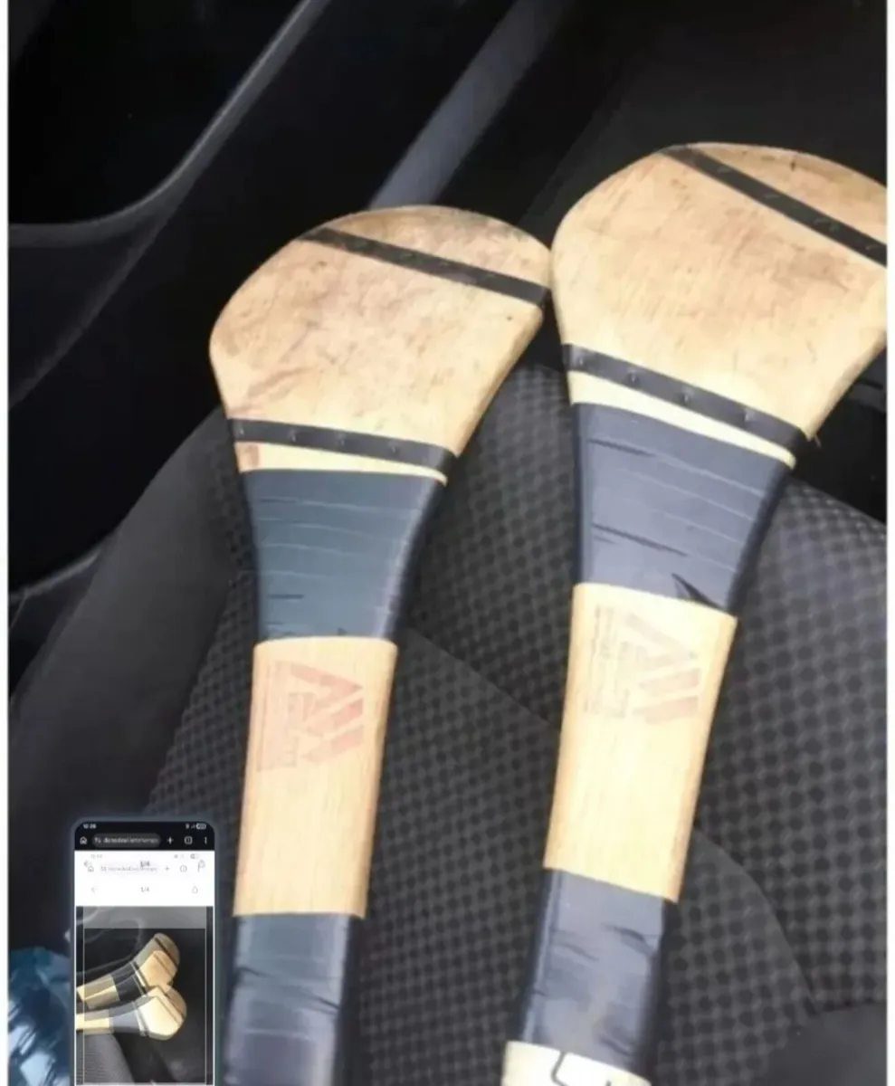 Two 35 inch hurleys for sale. - Image 2