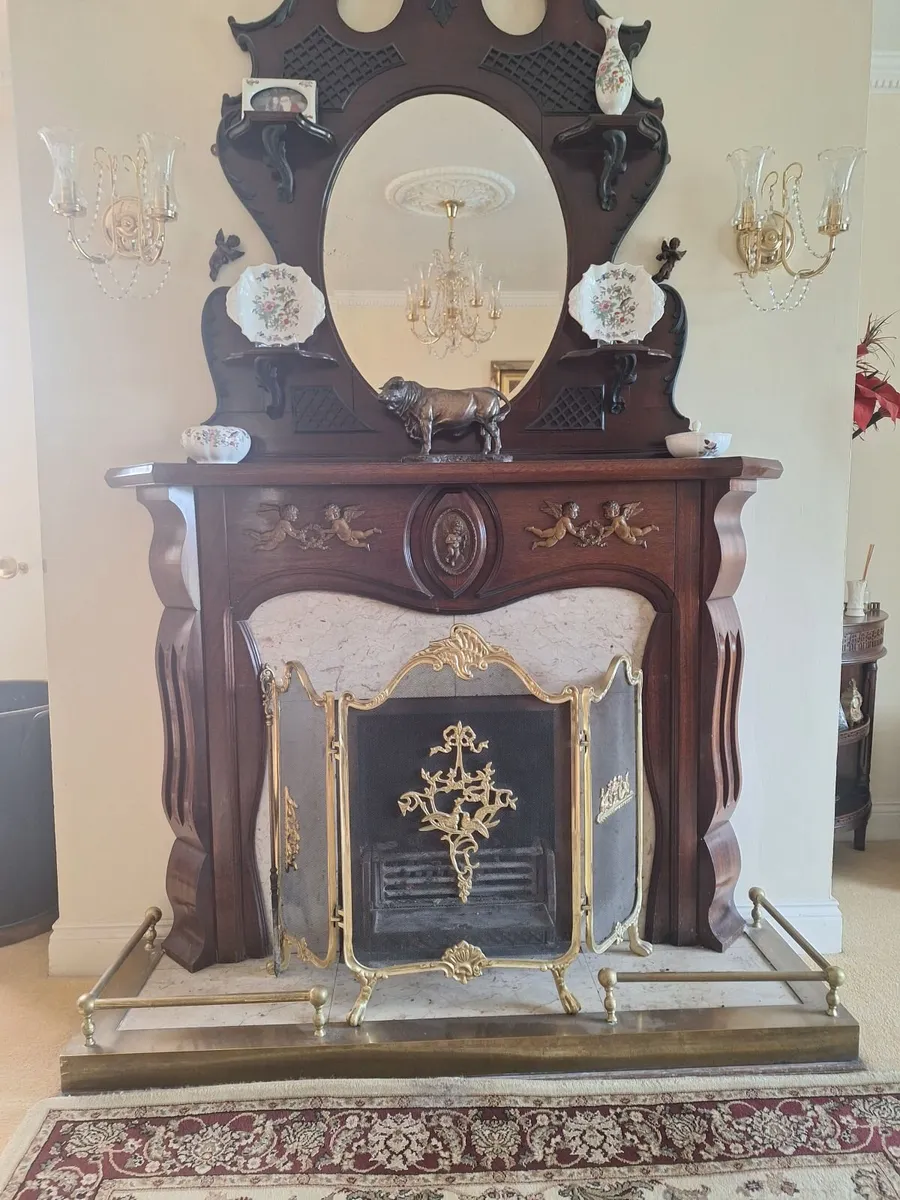 Fireplace and overmantle - Image 4