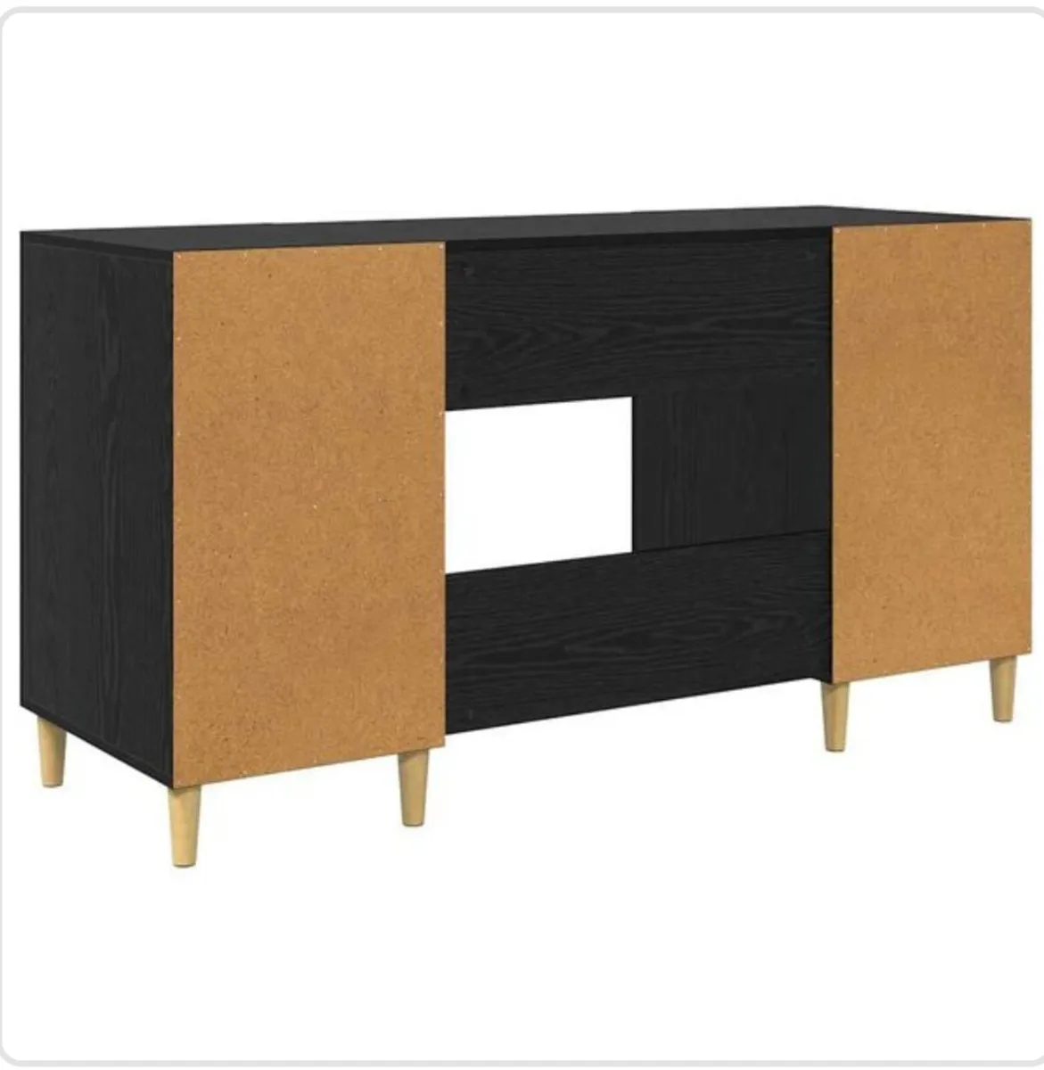 Black Office Desk - Image 4