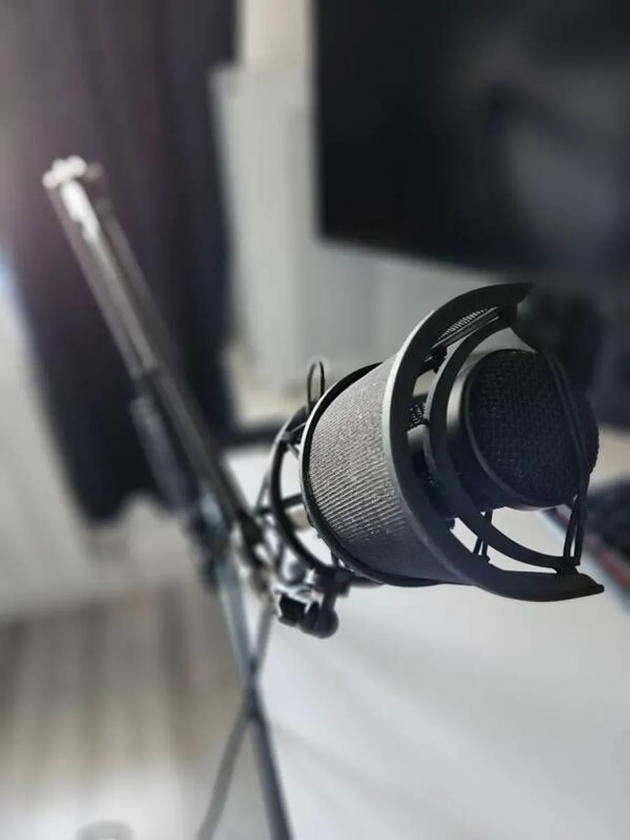 Audio-Technica AT2020 XLR Condenser Microphone + Streaming Setup - Image 1