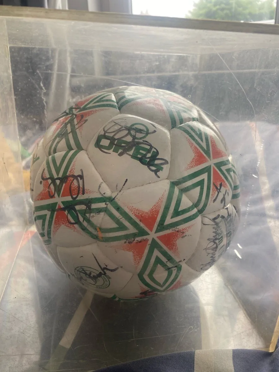 irish italian 90 ball sighned by all players - Image 4