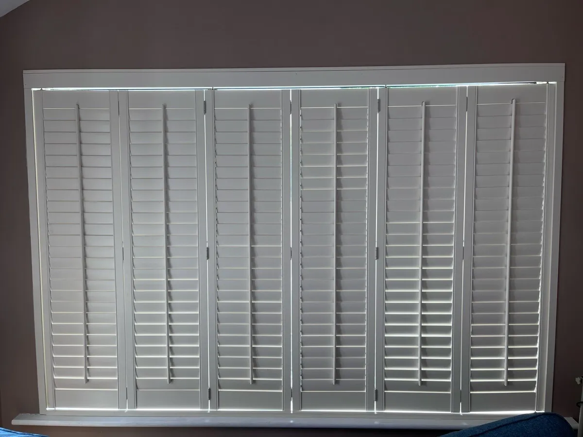 Custom White Interior Shutters - Image 1