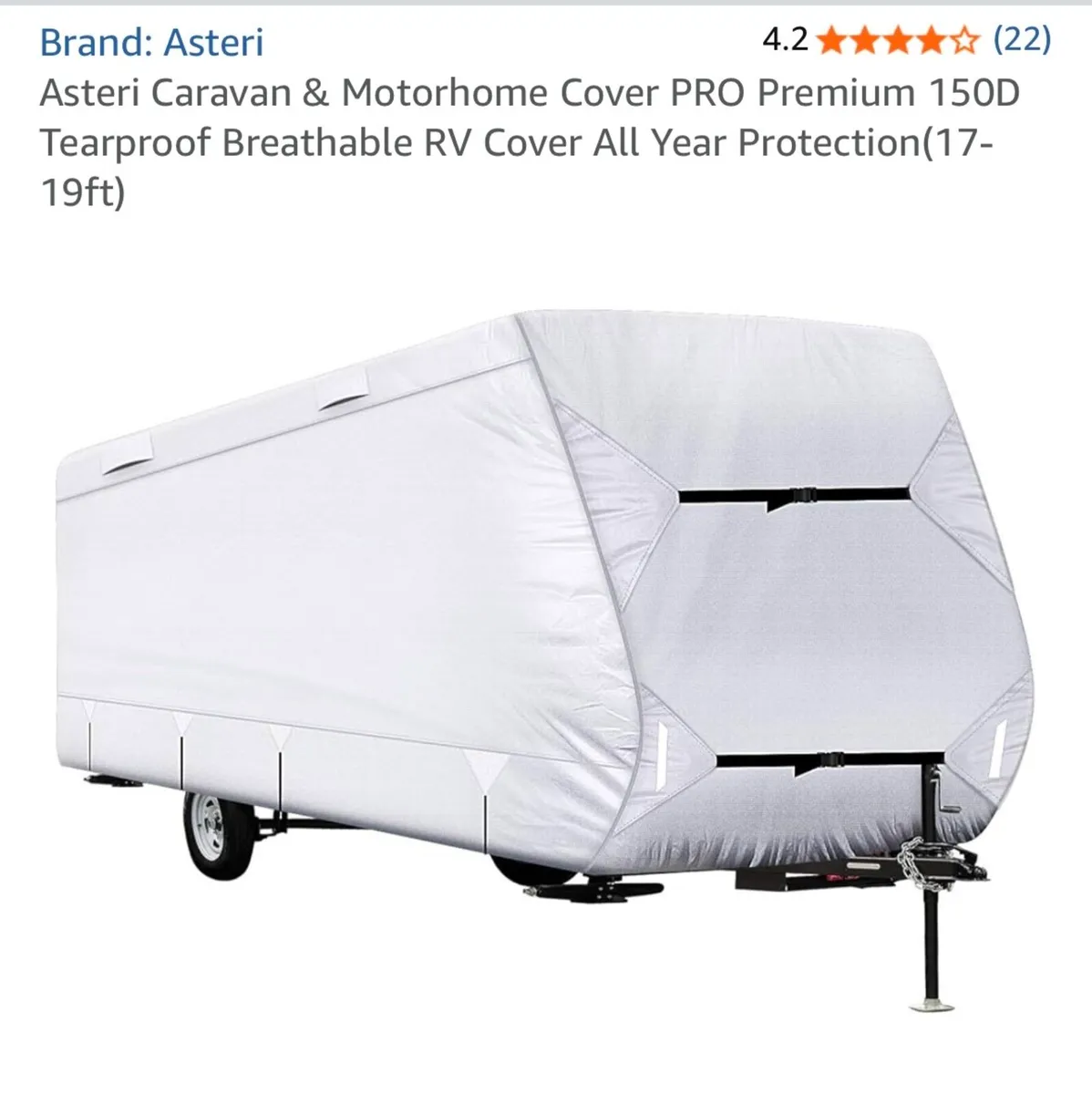 Asteri Premium Caravan Cover (17–19ft) - Image 1
