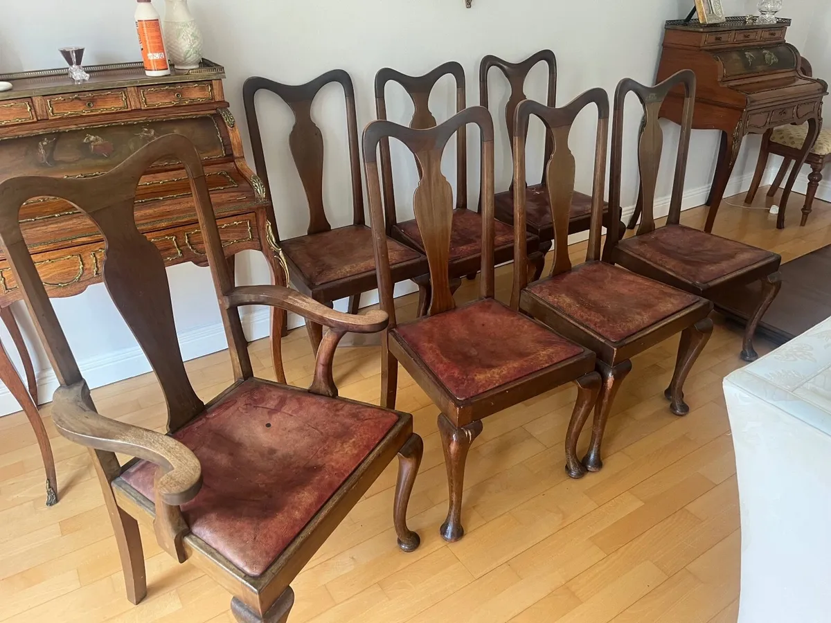 Chairs Queen Anne mahogany - Image 2