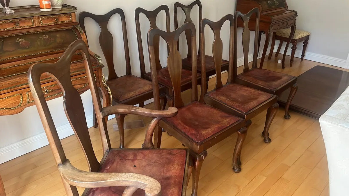Chairs Queen Anne mahogany - Image 1