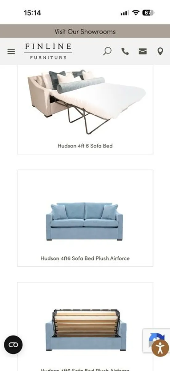 Finline Hudson sofa bed pristine condition - Image 3