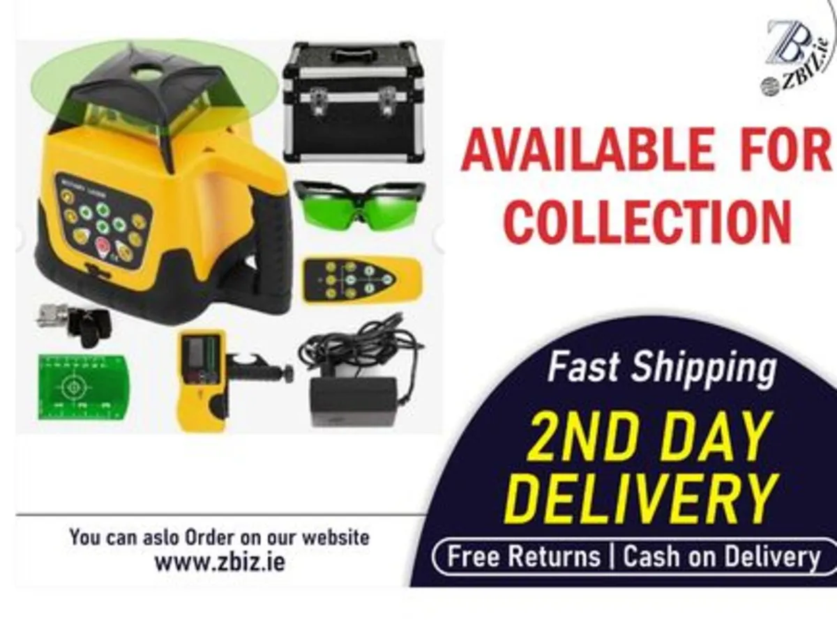 Rotary Laser Level Green Beam Survey Tool - Image 2