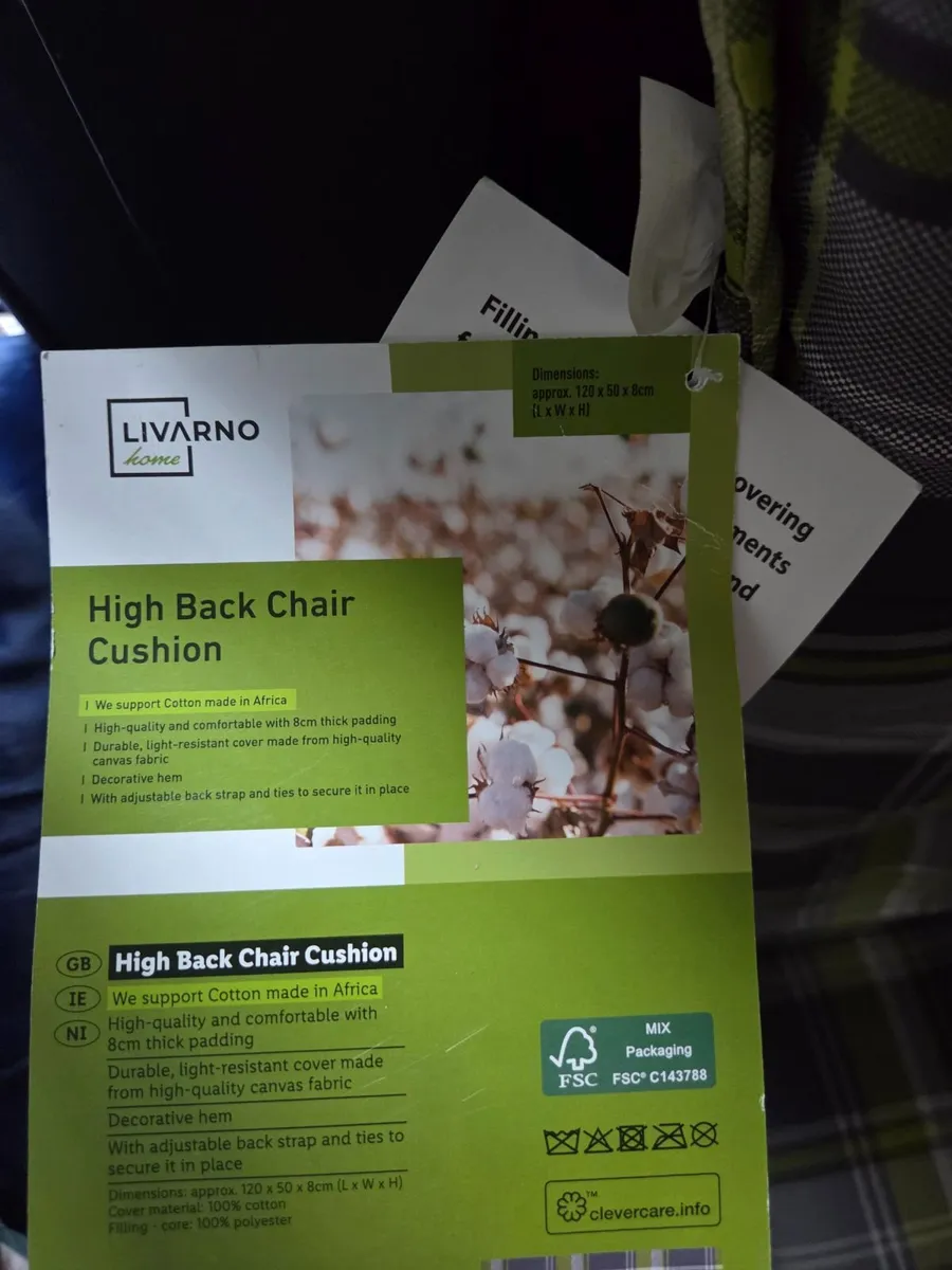 Garden Chair Cushions x 4 - Image 2