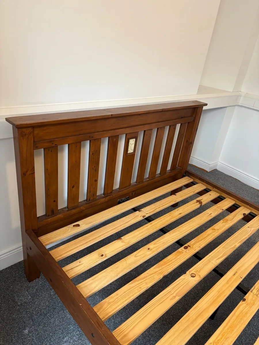 Wooden King Sized Bed Frame - Image 3