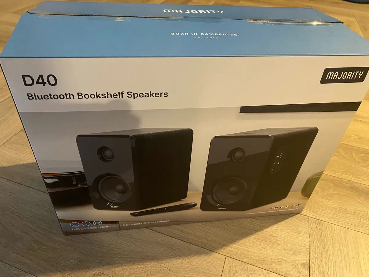 D40 Bluetooth Bookshelf Speakers - Image 2