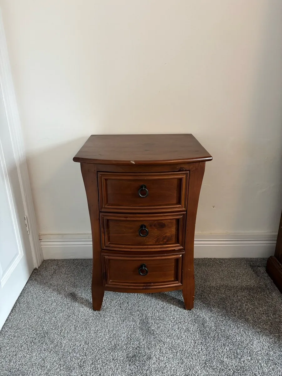 Wooden Bedside Locker - Image 1