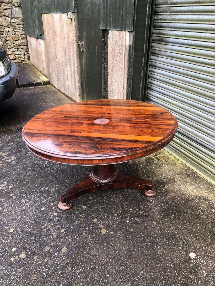 Antique Rosewood Breakfast Dining Table - Image 2