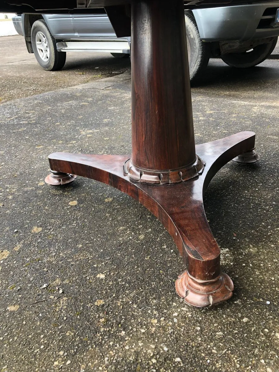 Antique Rosewood Breakfast Dining Table - Image 4
