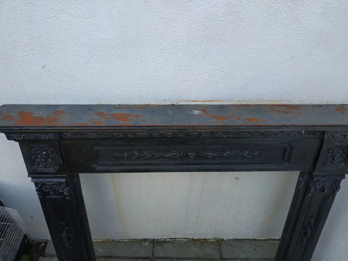 Cast iron fireplace surround - Image 2