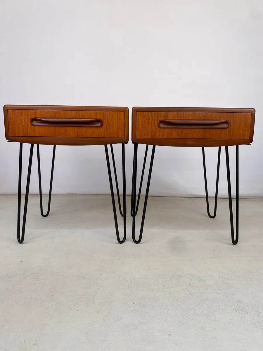 Fabulous Pair of Mid Century G Plan Bedside Tables - Image 1
