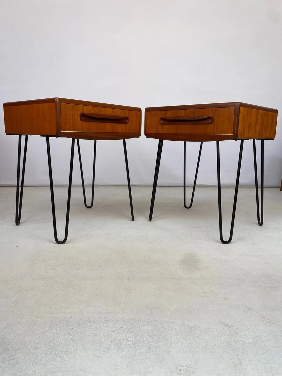Fabulous Pair of Mid Century G Plan Bedside Tables - Image 2