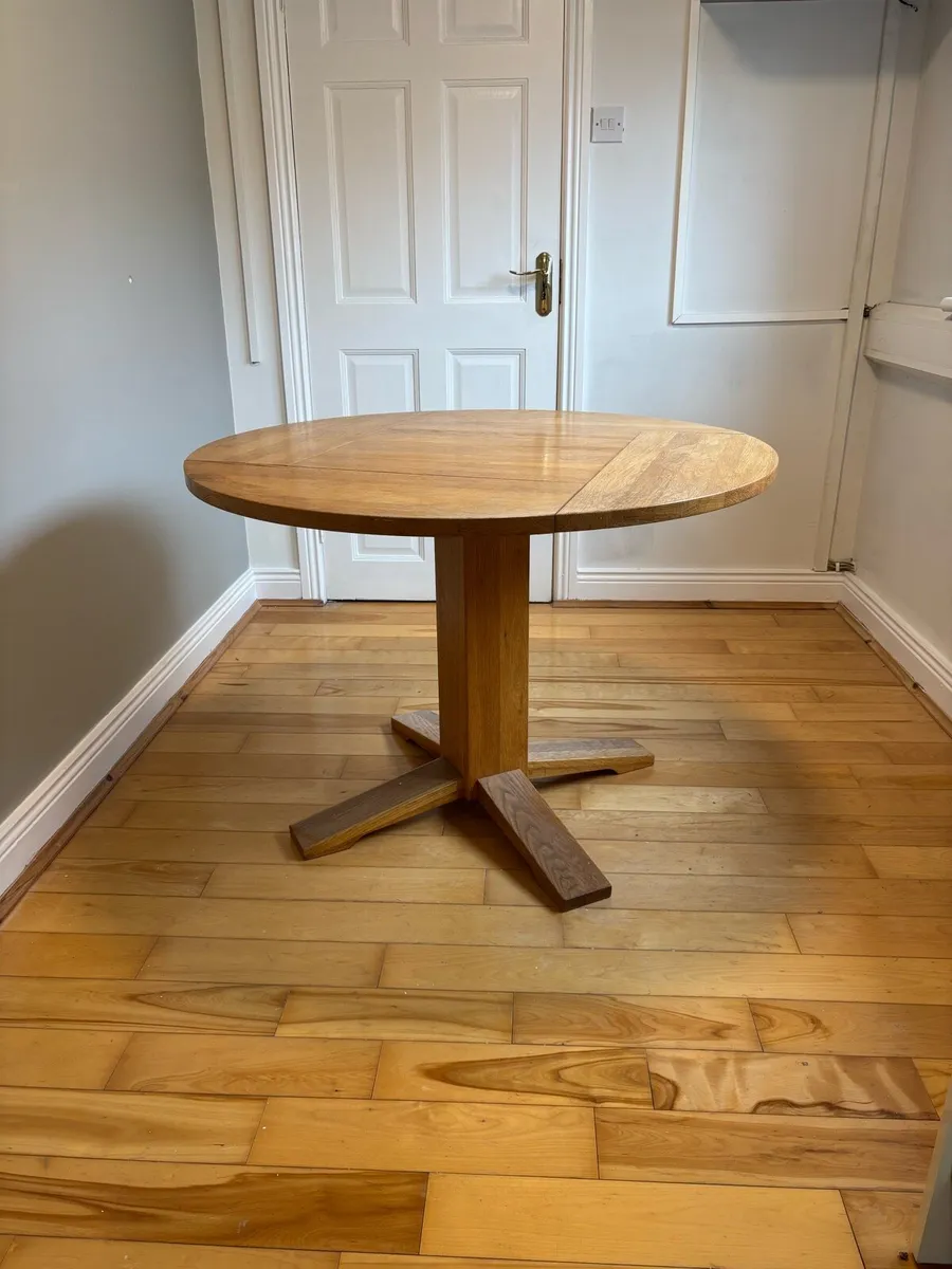 Round Wooden Table - Image 2