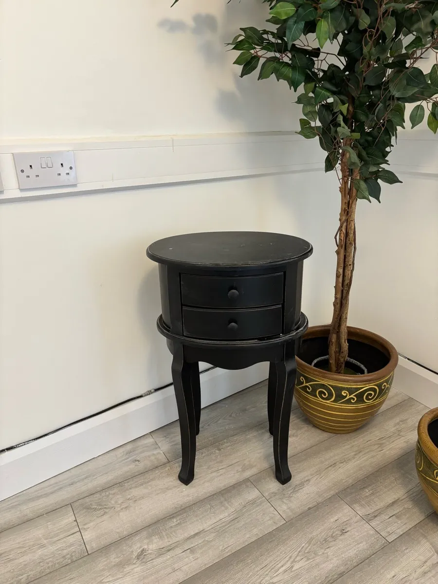 Black Bedside Table - Image 1