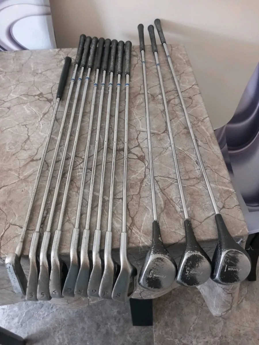 Golf irons and putter and driver and woods. - Image 1