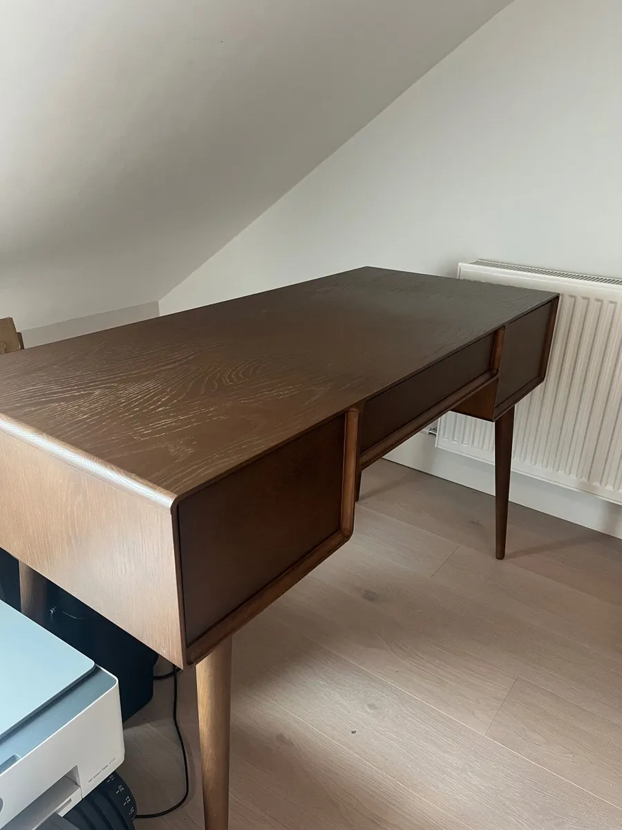 MADE Glenn office Desk, Dark Oak – Quick Sale €150 - Image 2