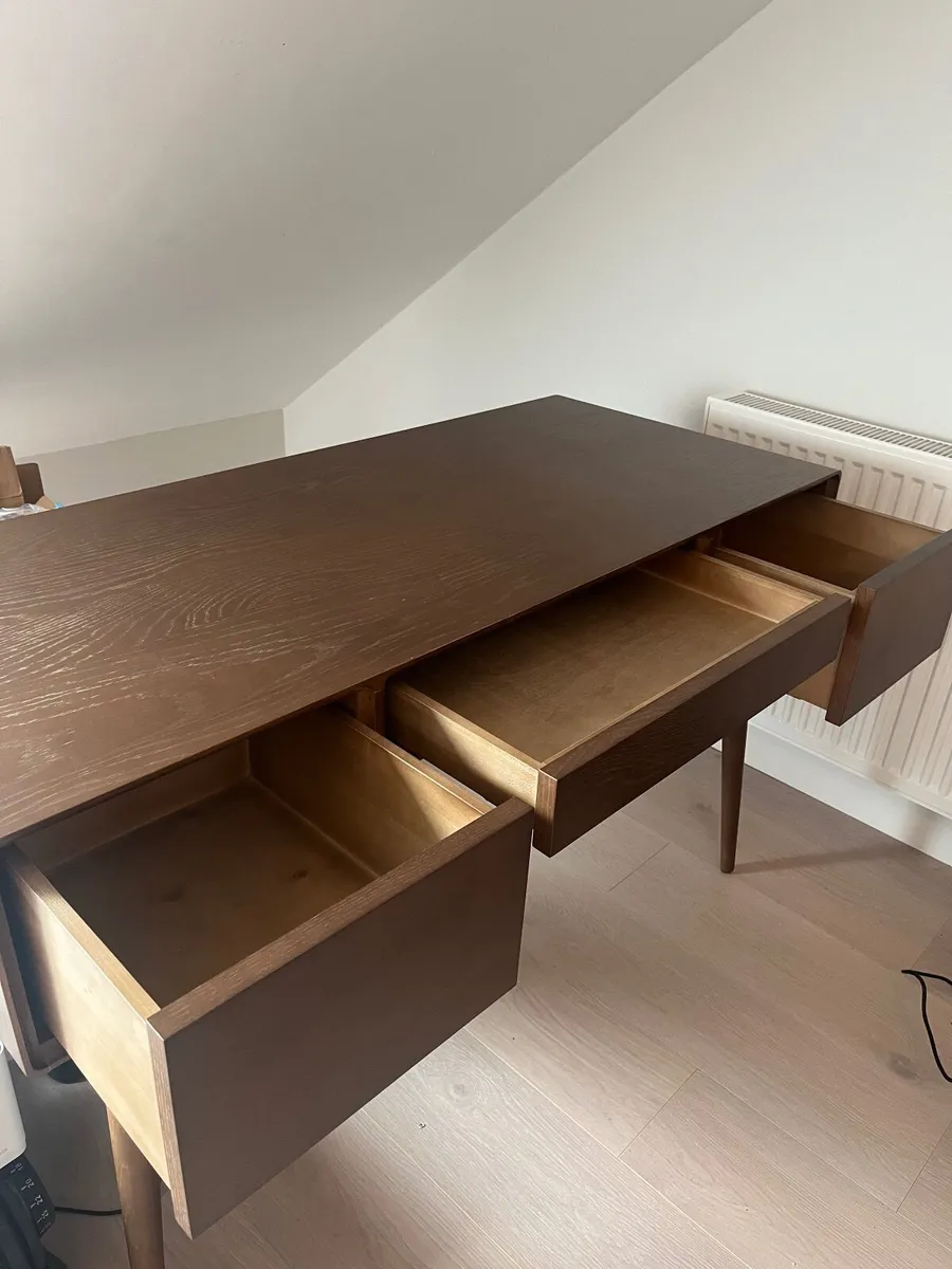 MADE Glenn office Desk, Dark Oak – Quick Sale €150 - Image 4