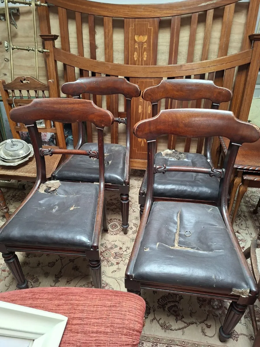 4 Regency Mahogany Chairs
