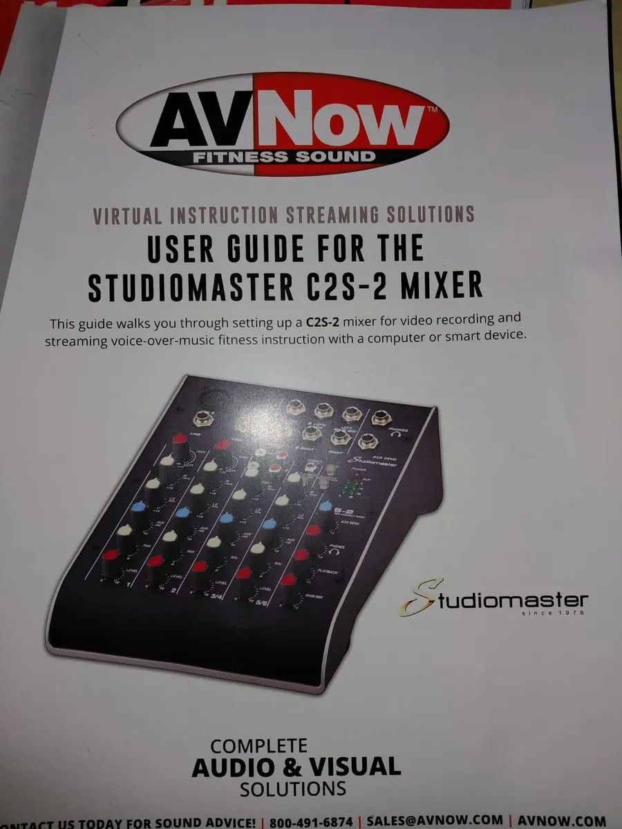 AV Now / Studiomaster C2S-2 Compact USB Mixer - Image 1