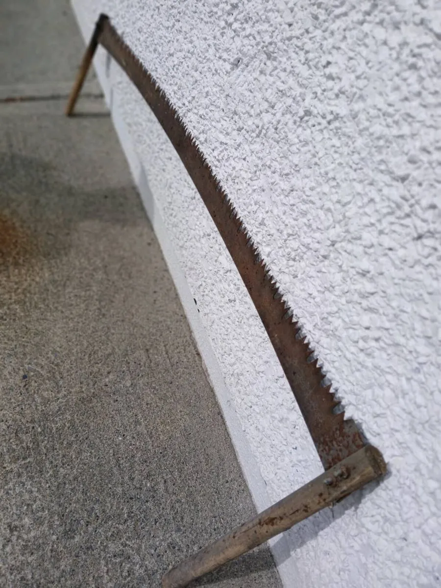 ,Old fire tools and cross cut - Image 2