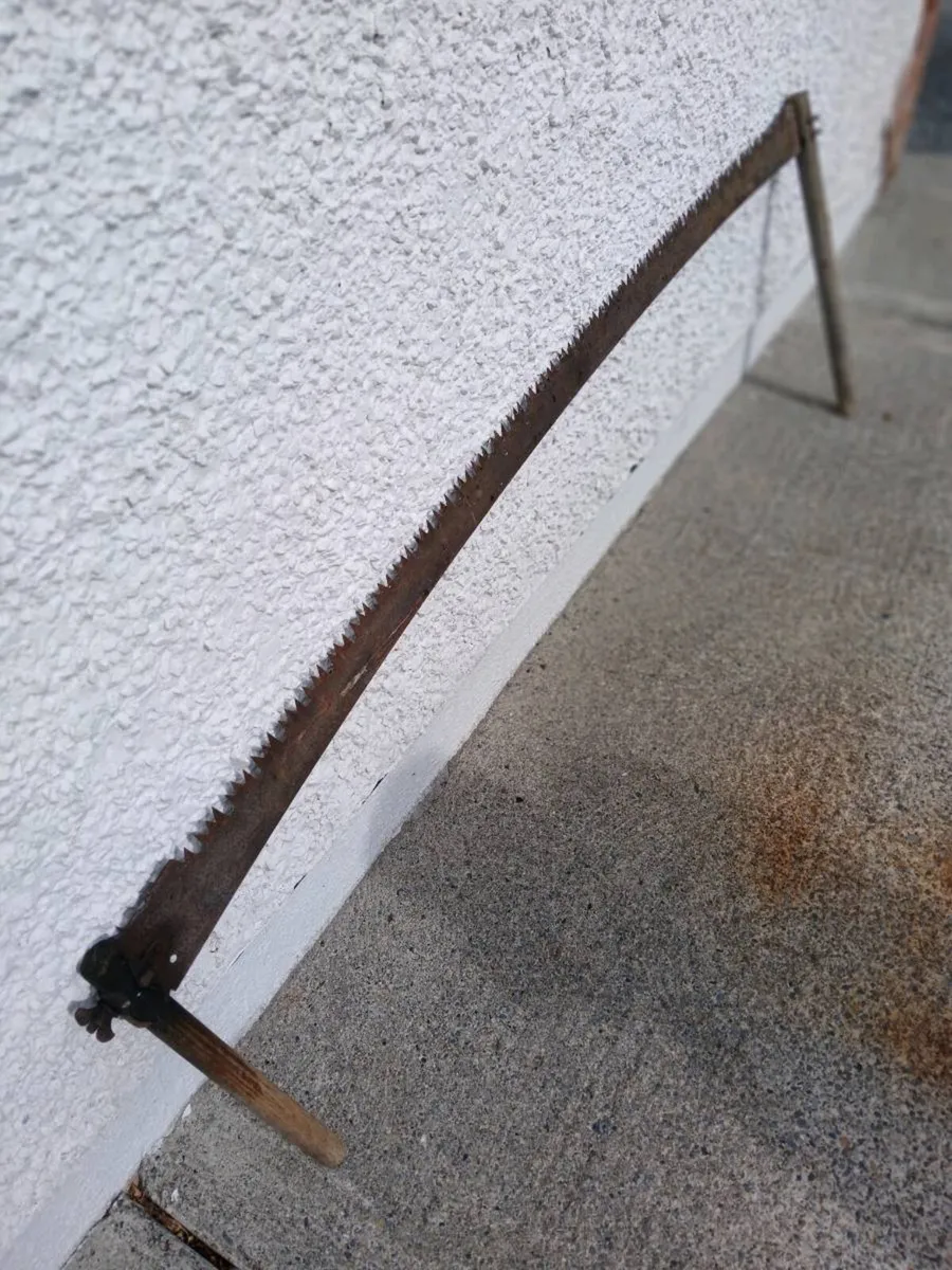 ,Old fire tools and cross cut - Image 3