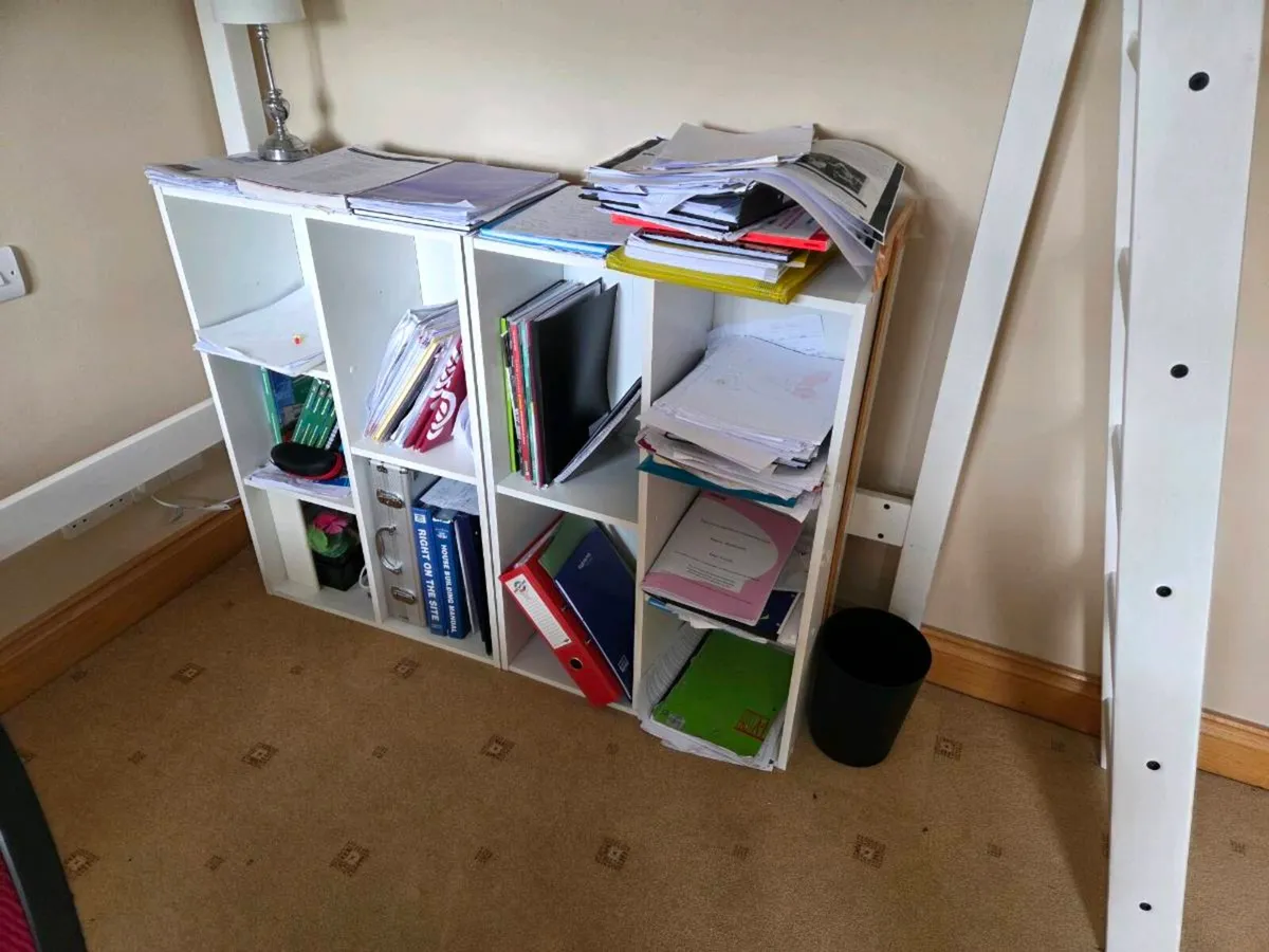 Teeage Bed-Study Setup – IKEA Loft Bed Desk Shelf - Image 4
