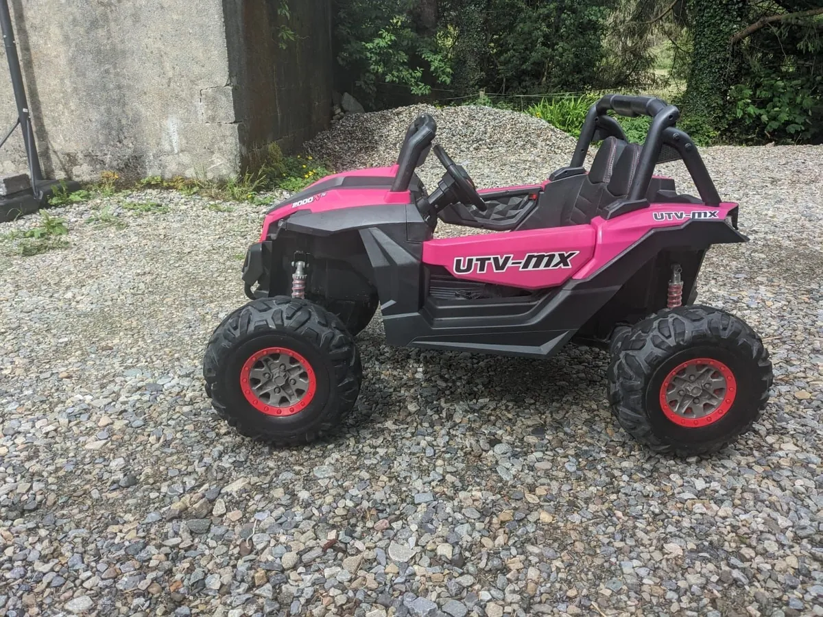 Pink electric jeep 24V - Image 1