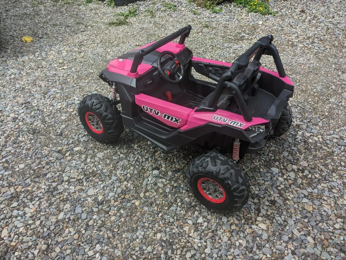 Pink electric jeep 24V - Image 2