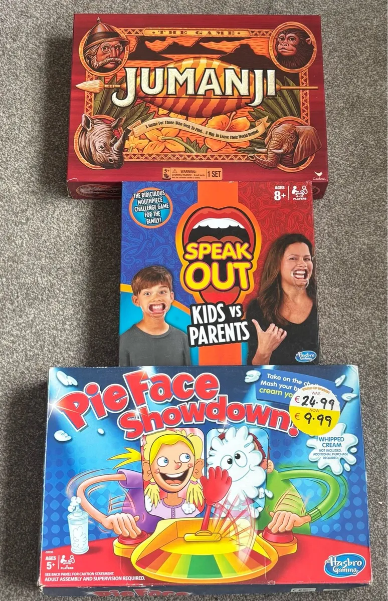 Lego books, Jumanji, pie face, speak out - Image 3