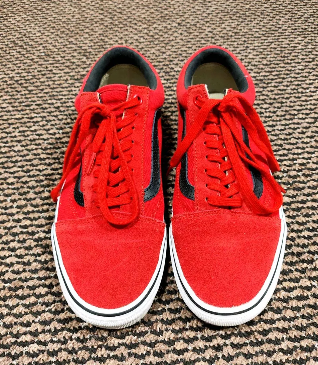 Red Vans Old Skool – Size 8 (EU 42) - Image 4