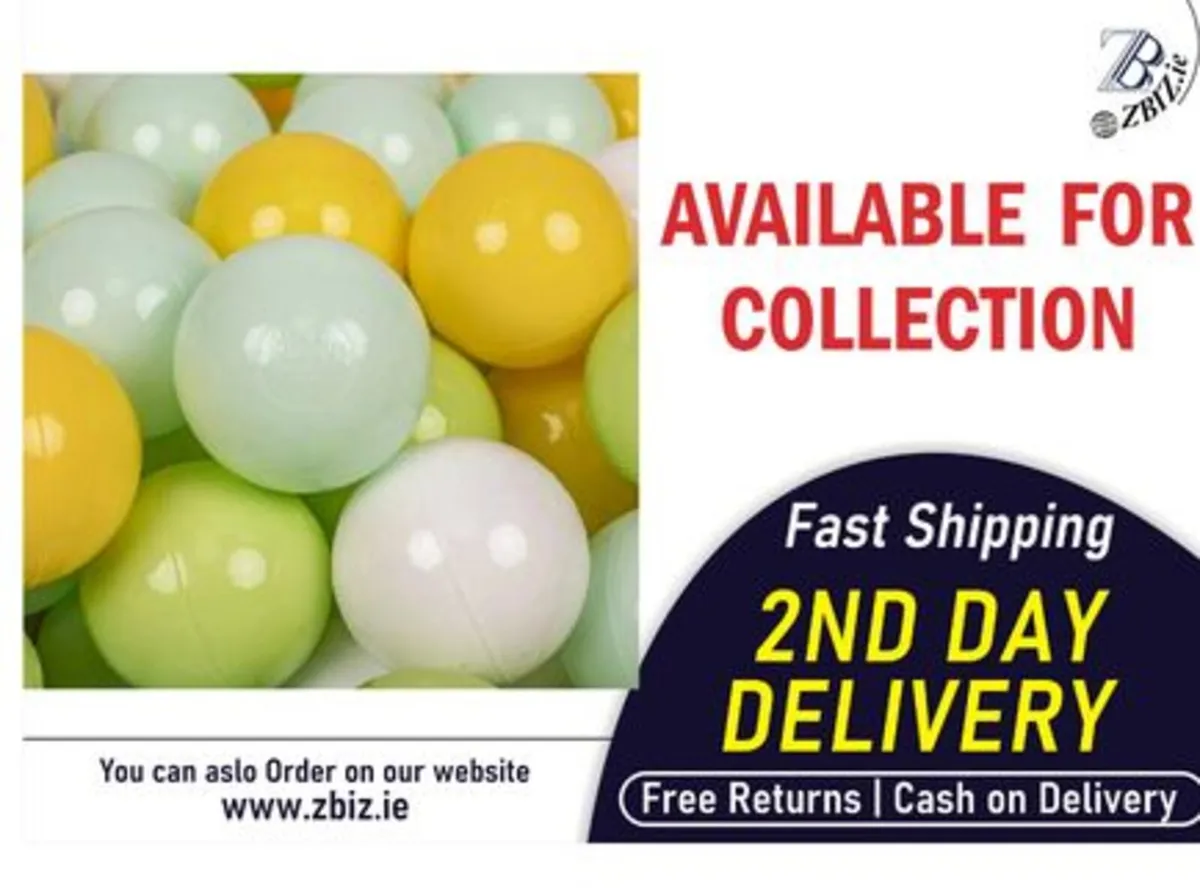 300 Plastic Ball Pit Balls 7cm for Children's Play - Image 1