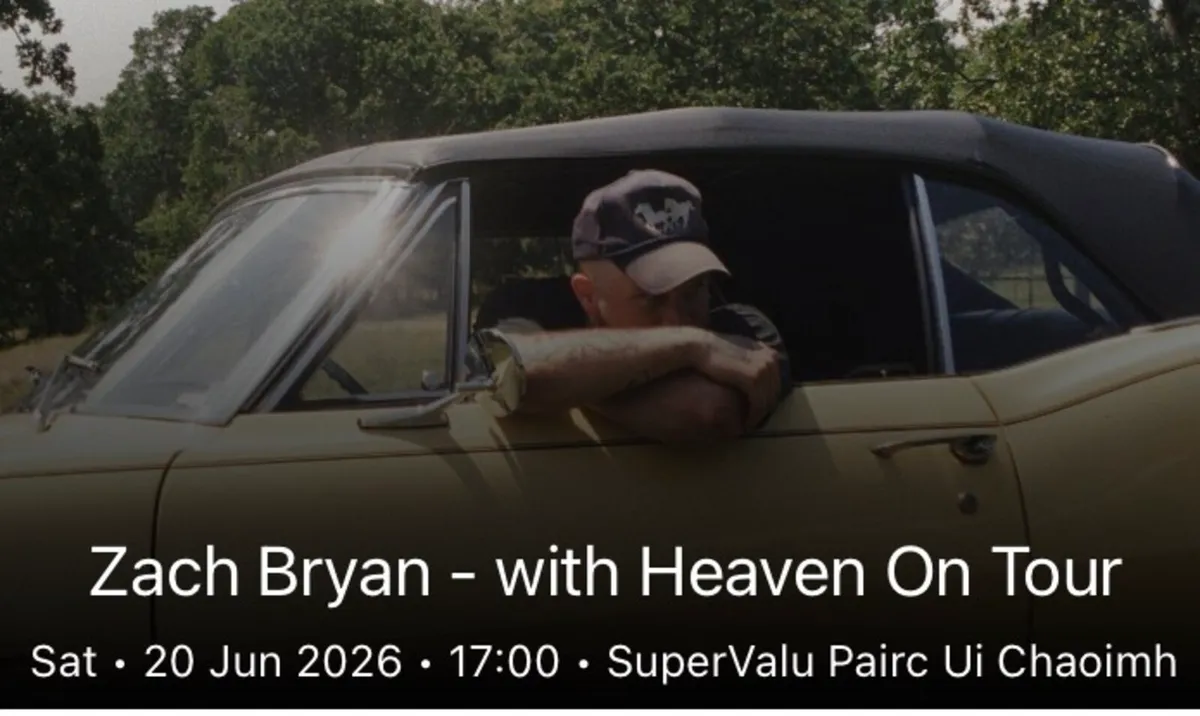 Saturday sitting Zach Bryan ticket