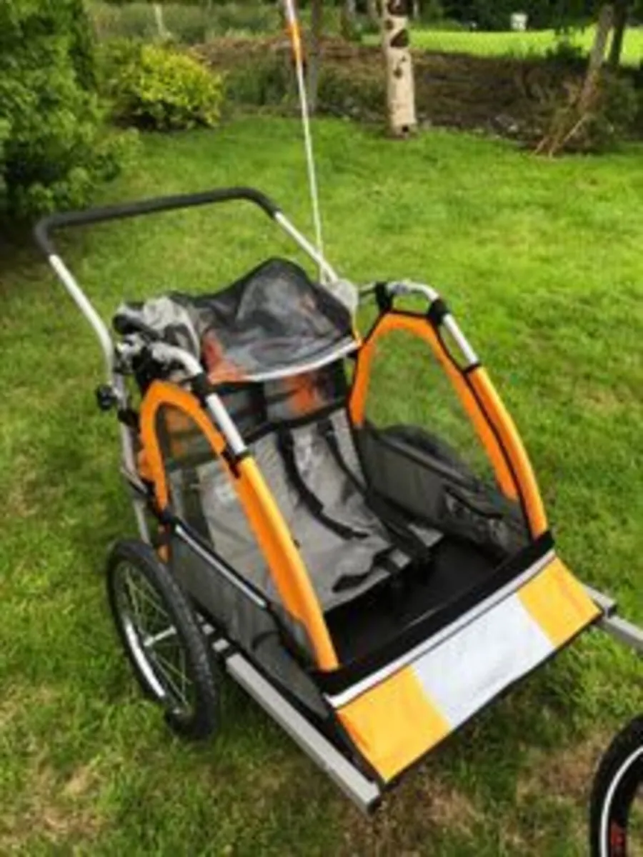 Halfords Double Child Bike Trailer - Image 1