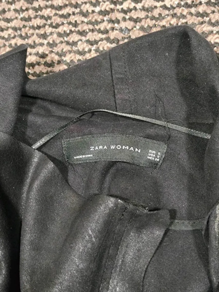 ZARA WOMAN Genuine Leather Jacket – Size S – Excel - Image 3