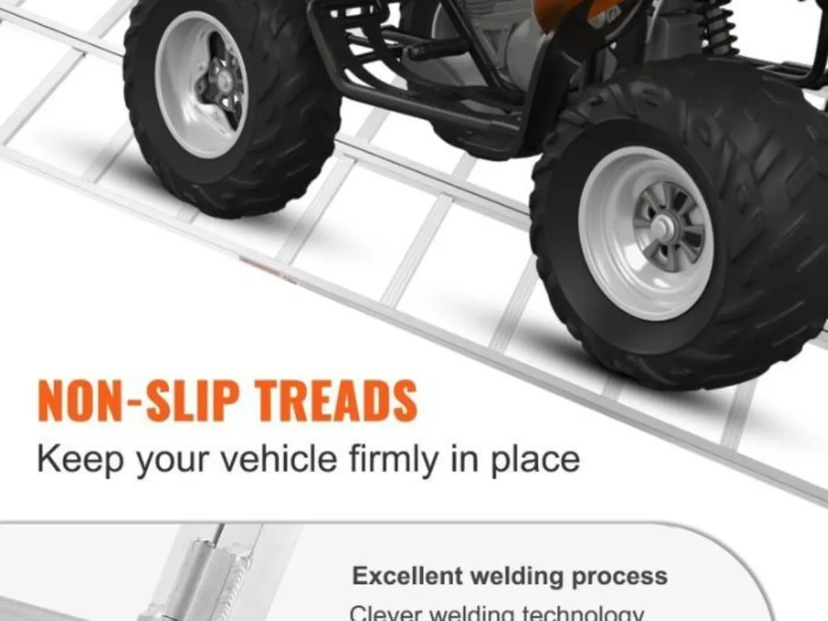 Heavy Duty Aluminium Loading Ramp Triple-Fold 700k - Image 3