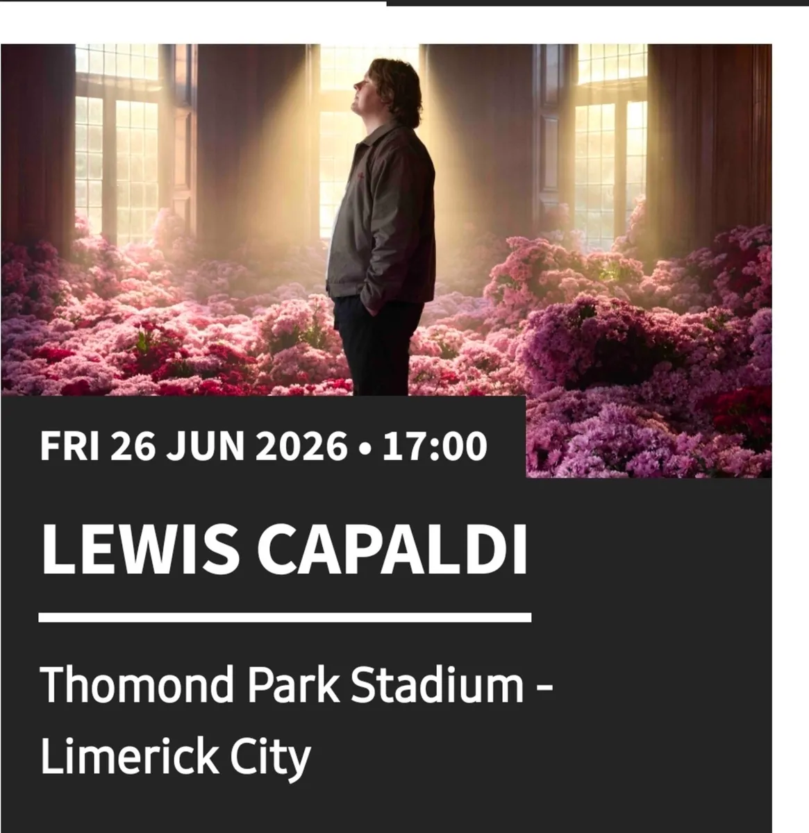 Lewis Capaldi tickets