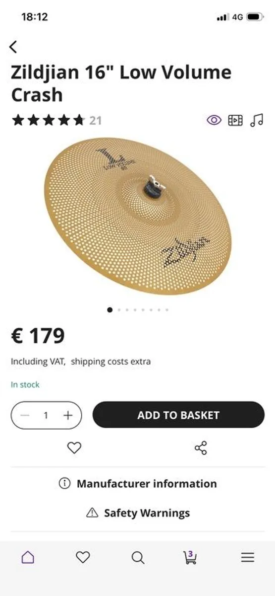 Zildjian 16" Low volume crash - Image 4