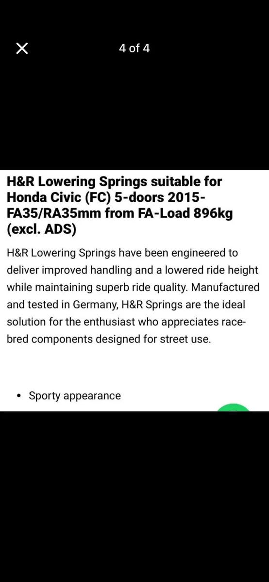 Honda Civic lowering springs - Image 4