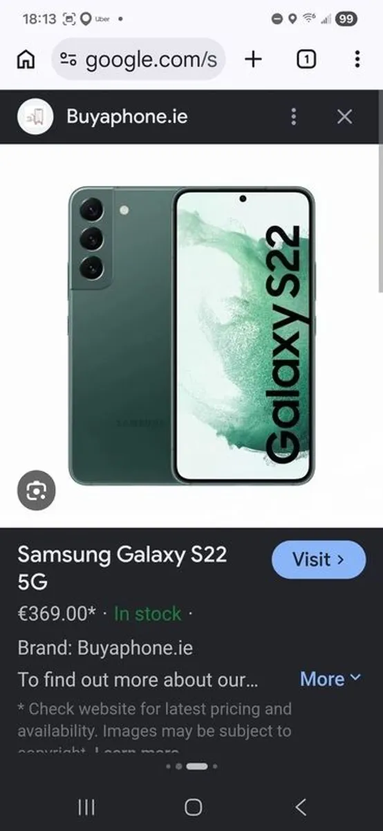 Samsung S22 phone - Image 1