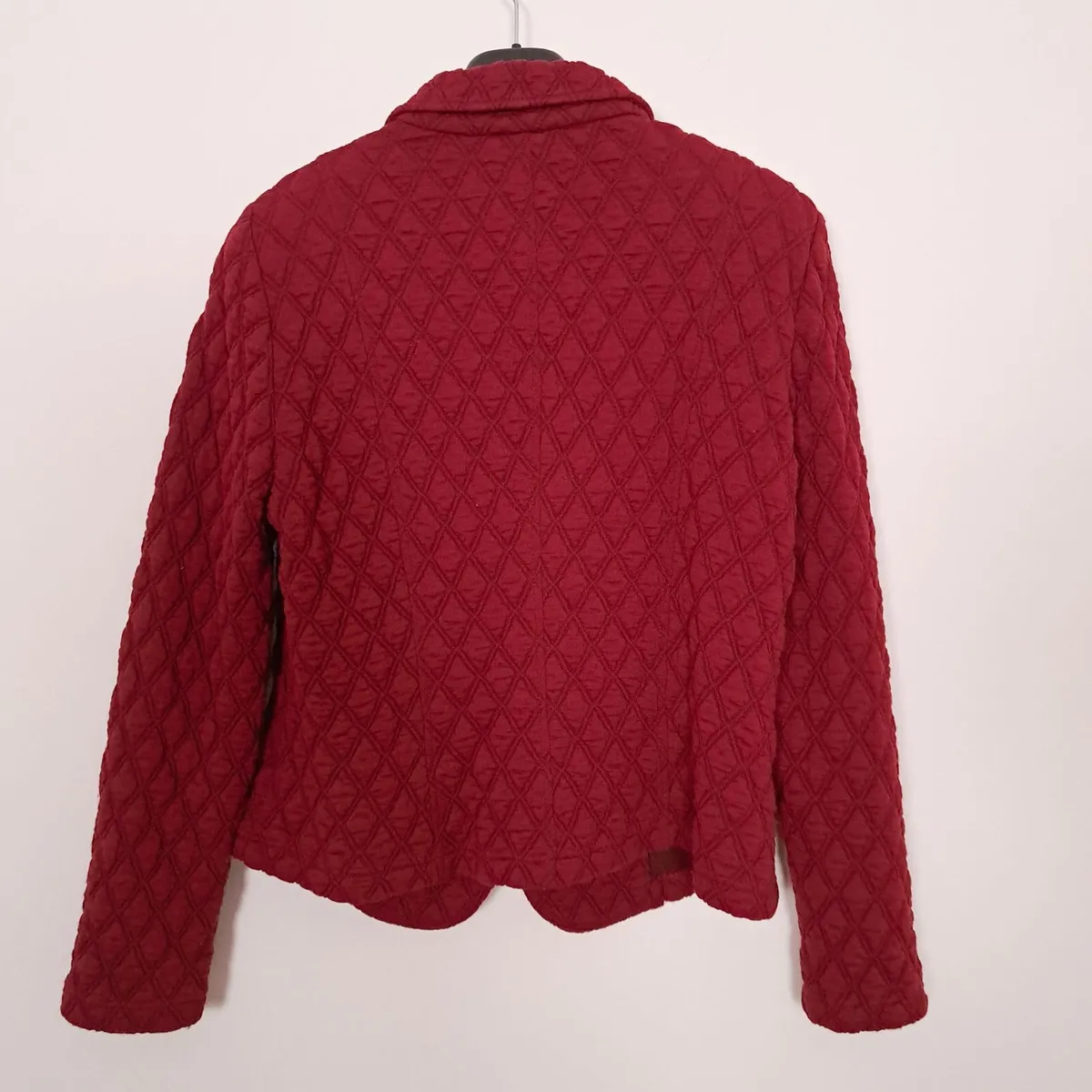 Frank Walder Red Quilted Blazer Jacket 14UK/42EU - Image 4
